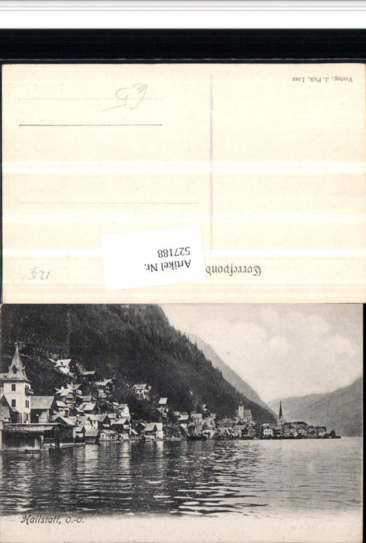 527188,Hallstatt pub Pick Linz um 1900
