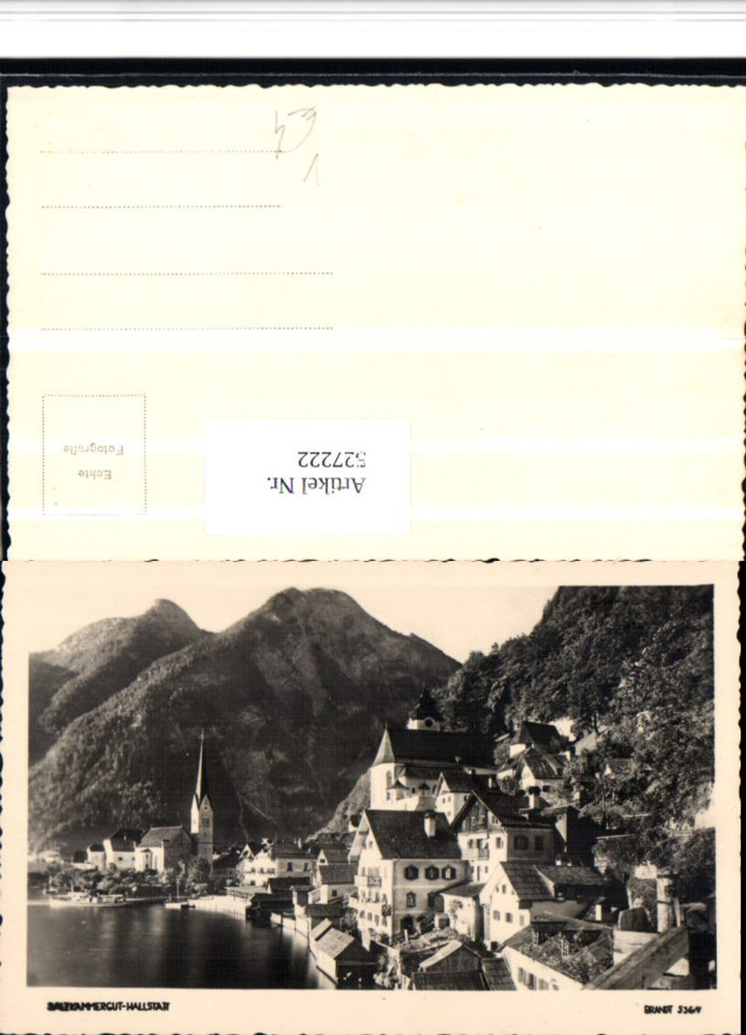 527222,Foto-AK Hallstatt pub Brandt 5364