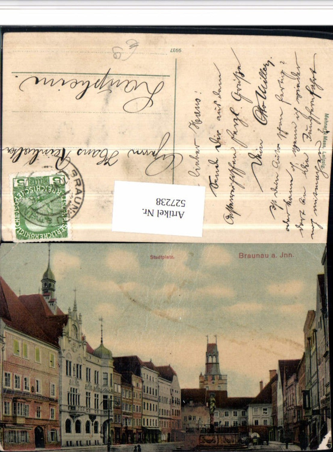 527238,Braunau am Inn Hauptplatz 1915