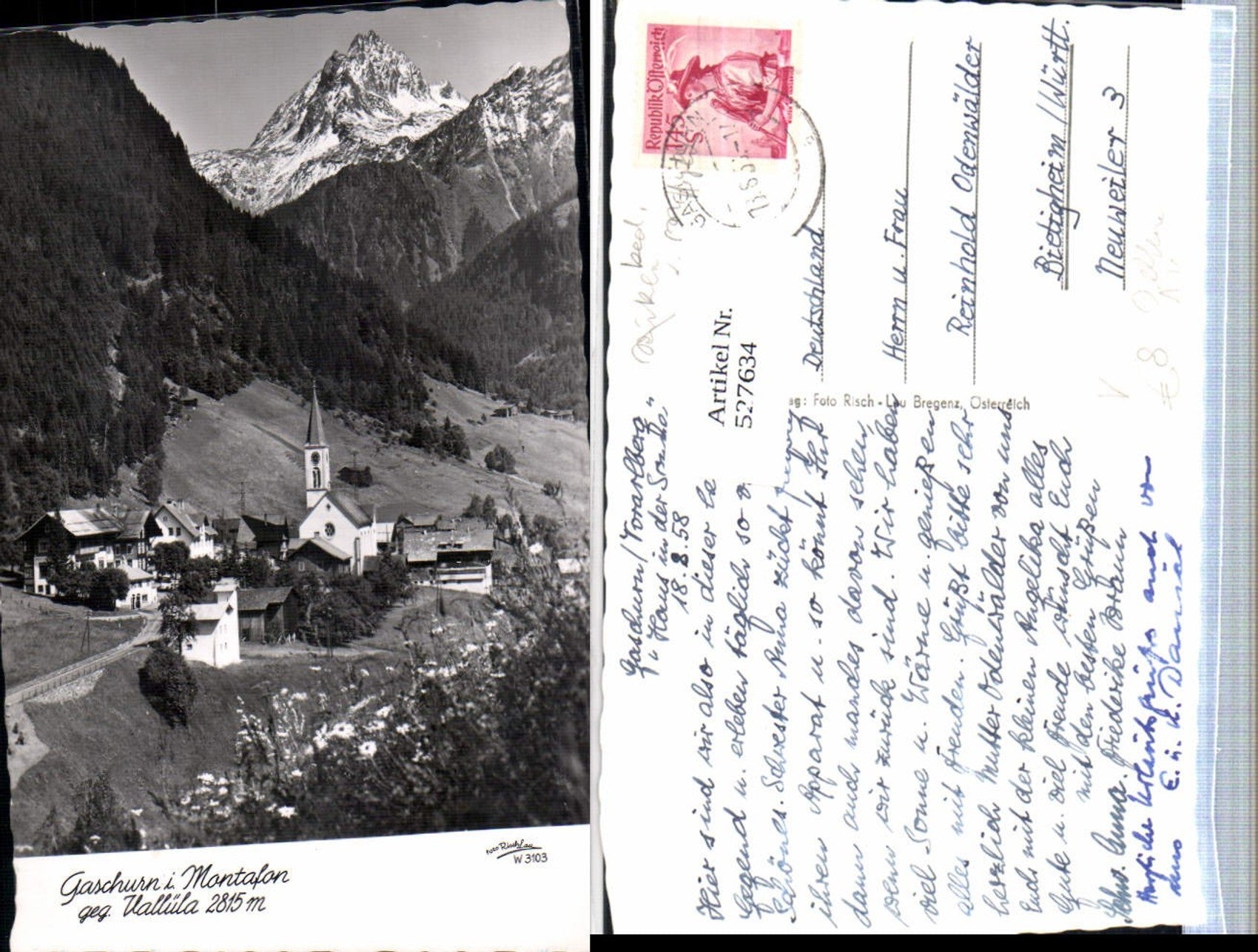 Alte Ansichtskarte – Old Postcard