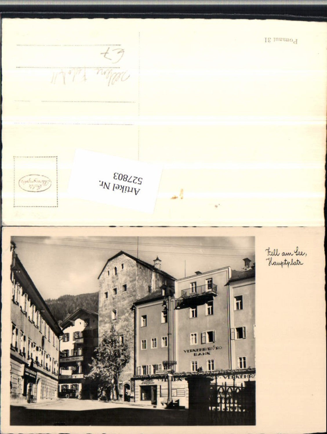 527803,Zell am See Partie am Hauptplatz Bank