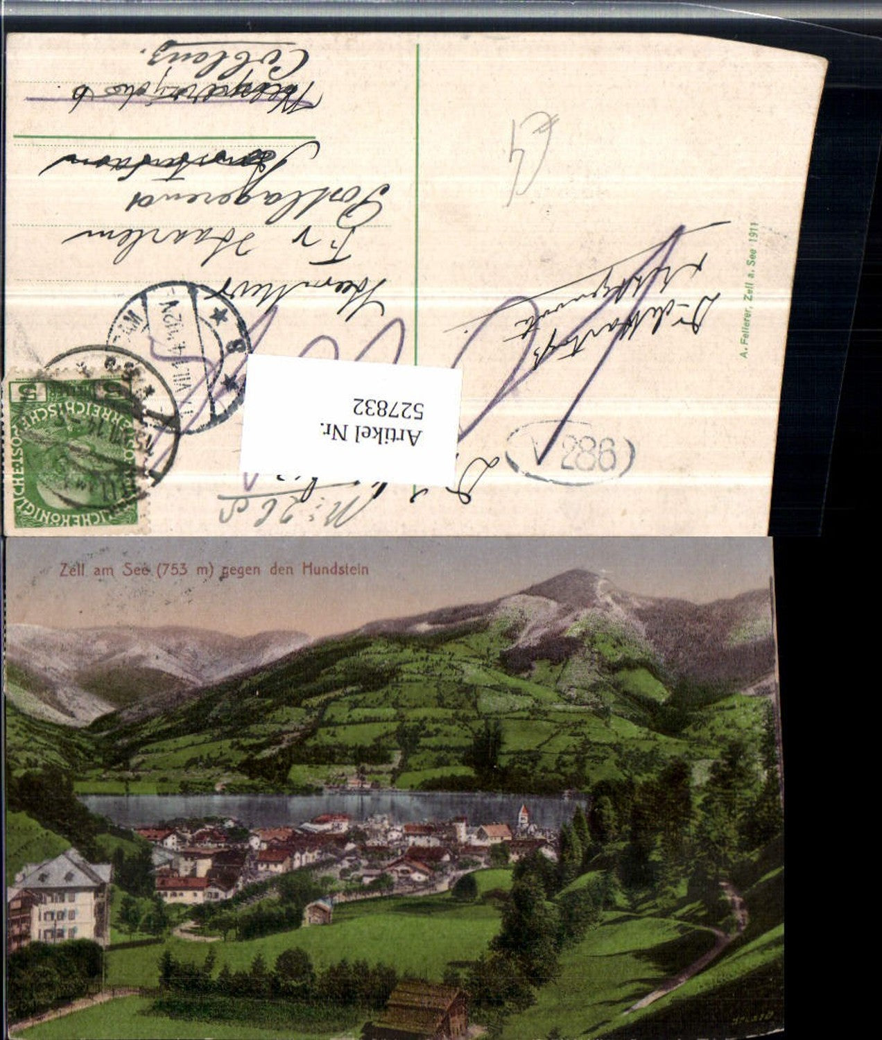 527832,Zell am See 1910 Detailansicht