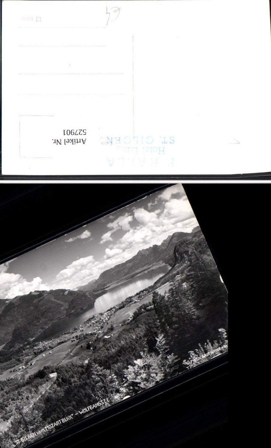 527901, St. Gilgen from Mozartblick Wolfgangsee pub Photo Gastberger