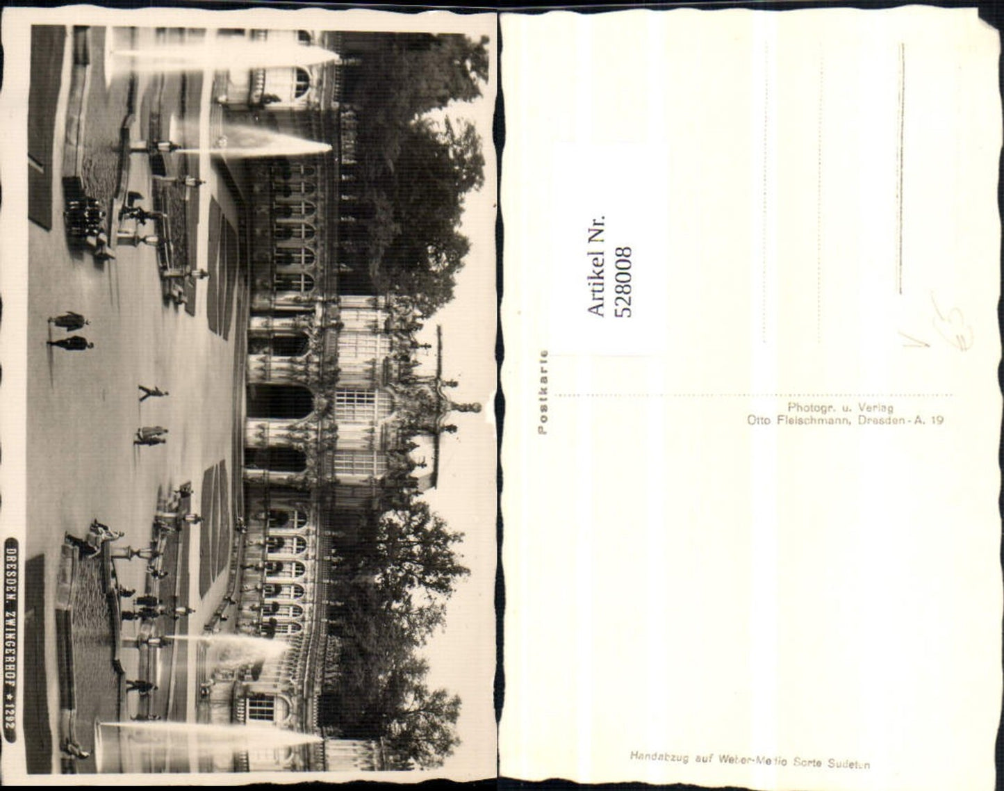 528008,Dresden Zwinger Zwingerhof pub Otto Fleischmann 1292