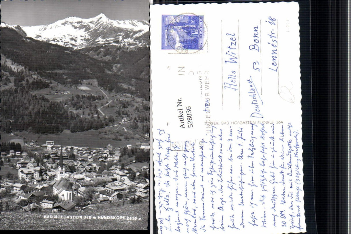 528036,Bad Hofgastein m. Hundskopf