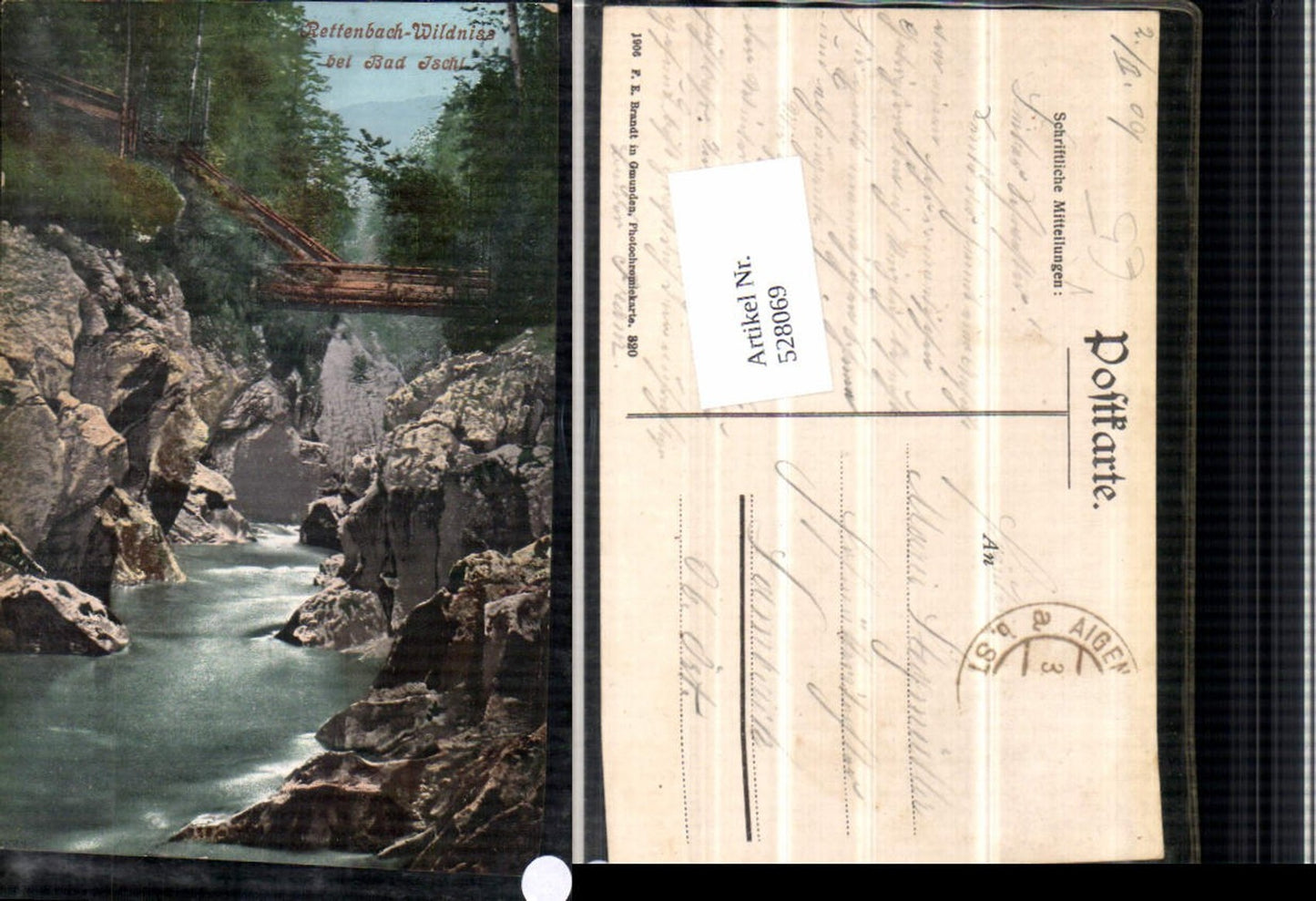 528069,Rettenbach Wildnis bei Bad Ischl pub Brandt 320