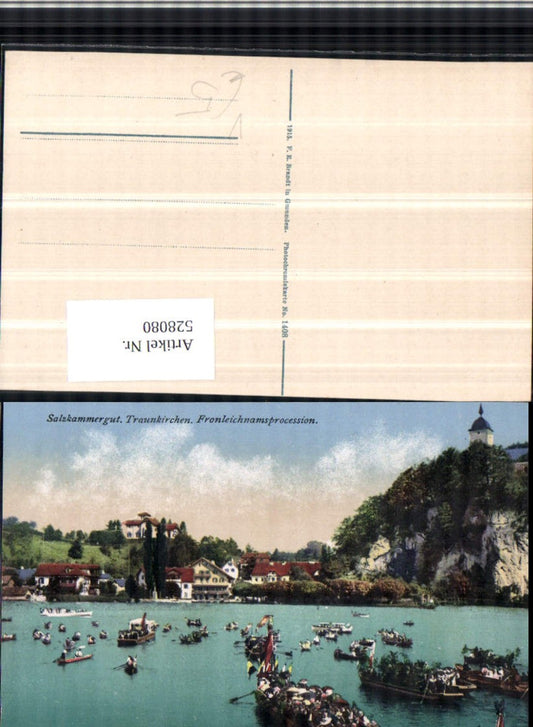 528080,Traunkirchen Fronleichnamsprozession Salzkammergut pub Brandt 1408