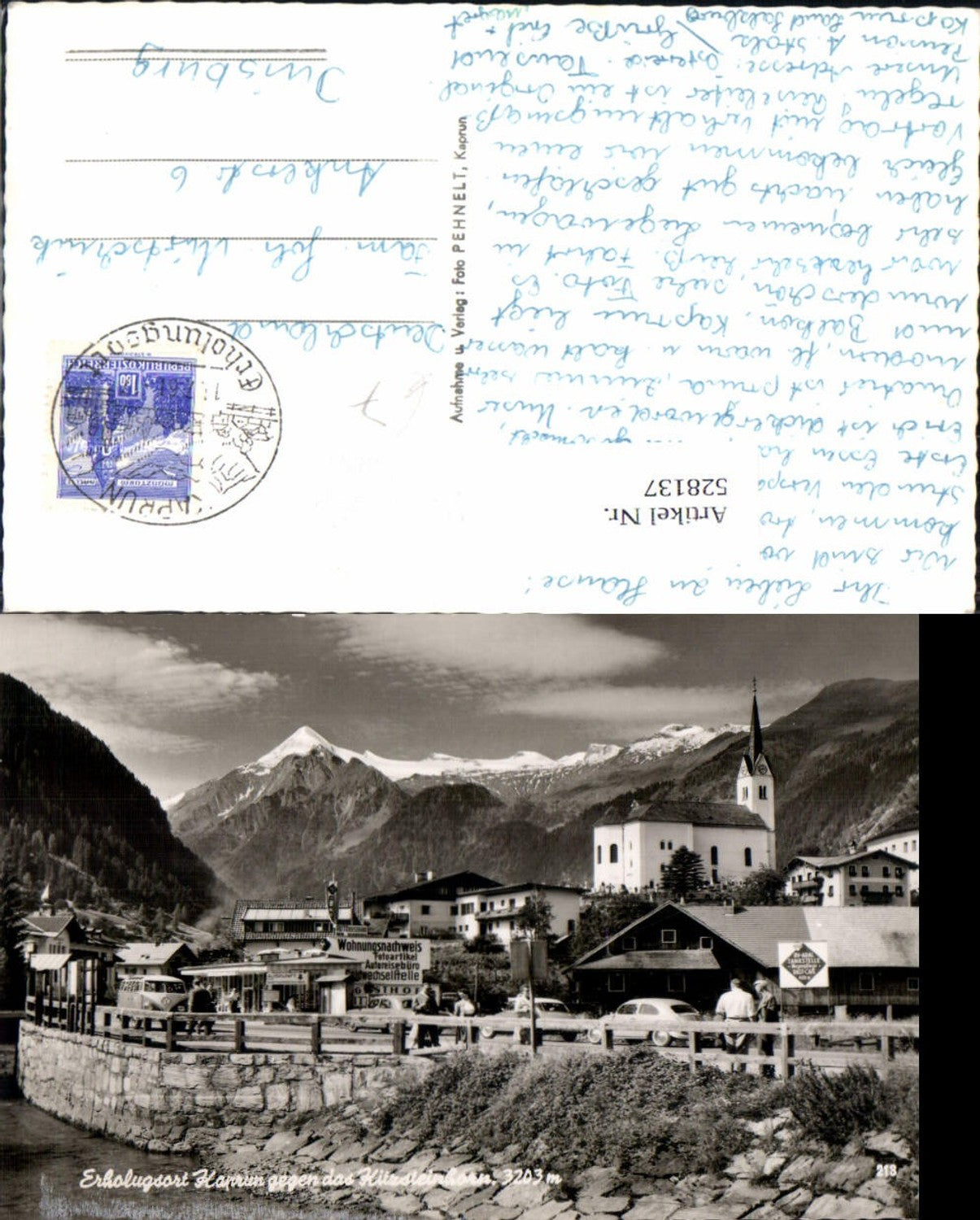 528137,Kaprun VW Bully Partie im Ort VW Käfer Auto Oldtimer