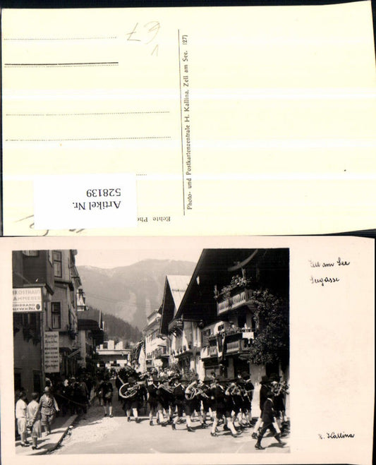 528139,Zell am See Straßenpartie Seegsse Musikkapelle