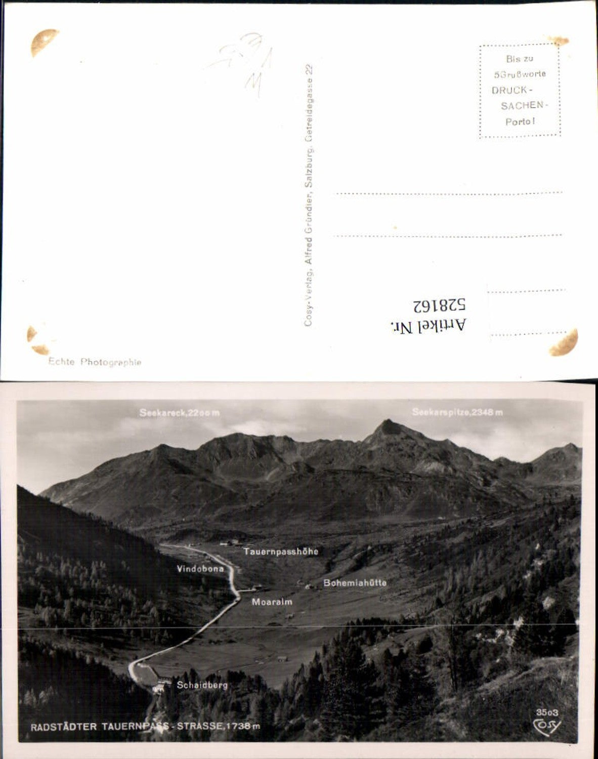 Alte Ansichtskarte – Old Postcard