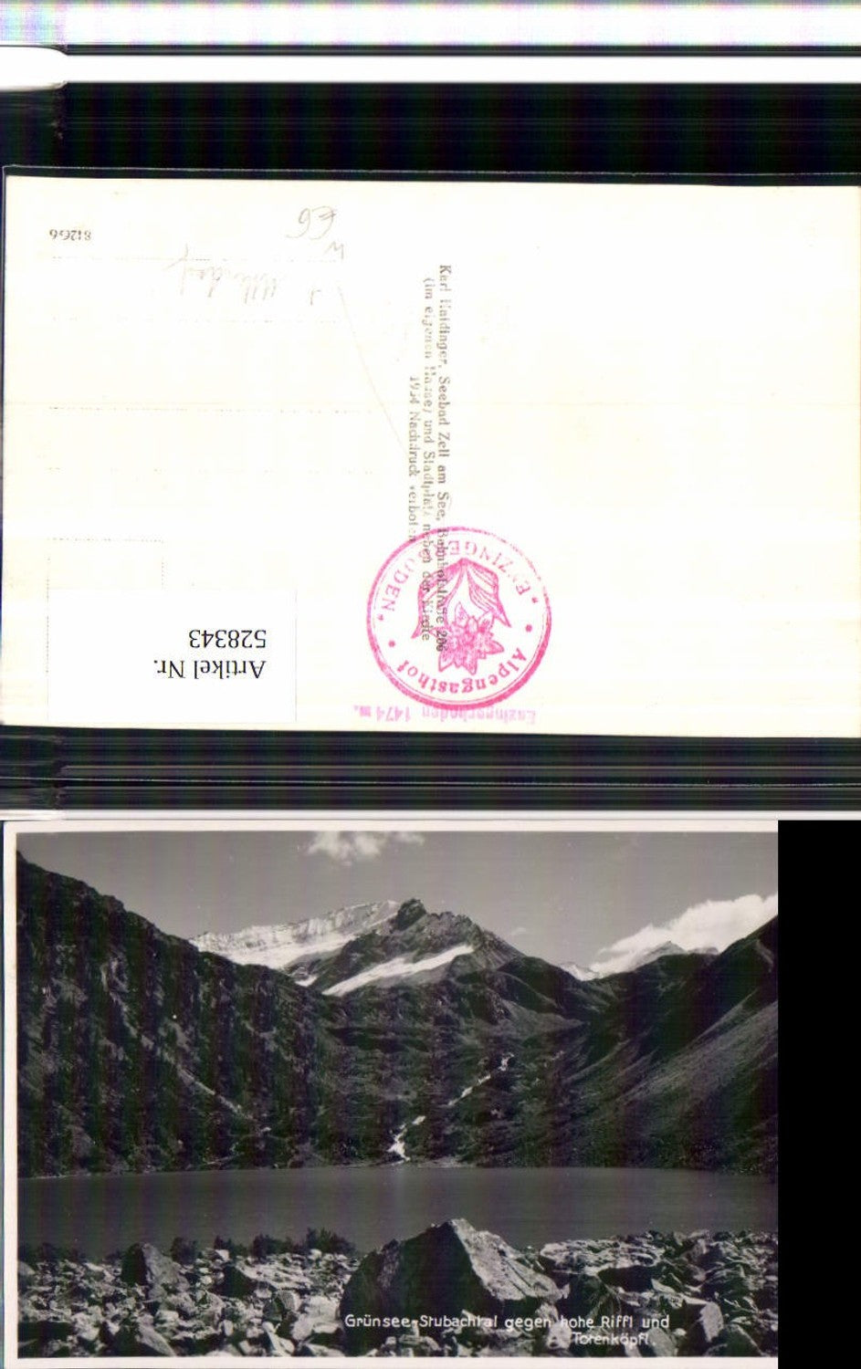 528343,Grünsee Stubachtal Enzingerboden Uttendorf