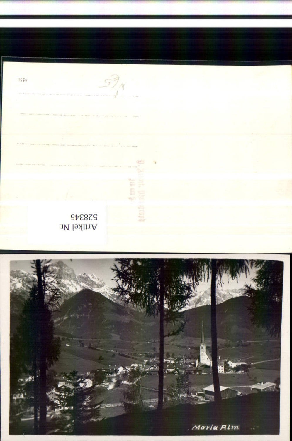 528345,Foto-AK Maria Alm bei Saalfelden pub Photograph D. Amort Zell am See