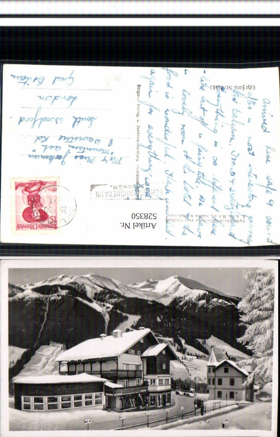 528350,seltene Partie aus Saalbach Bus Autobus