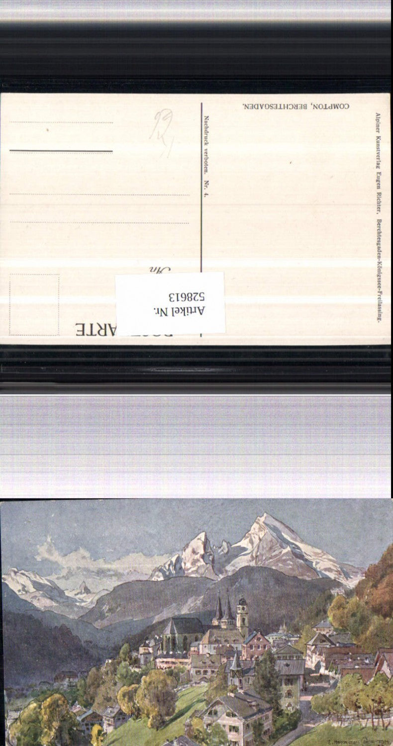 5285613, Artist AK E. Harrison Compton Berchtesgaden