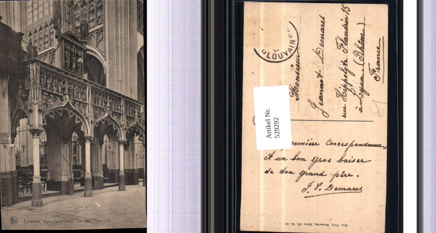 529292,Belgium Louvain Saint Pietre Kirche