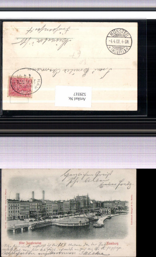 529317,Hamburg Alter Jungfernstieg Bahnpost Zug 571 Hamburg Kiel