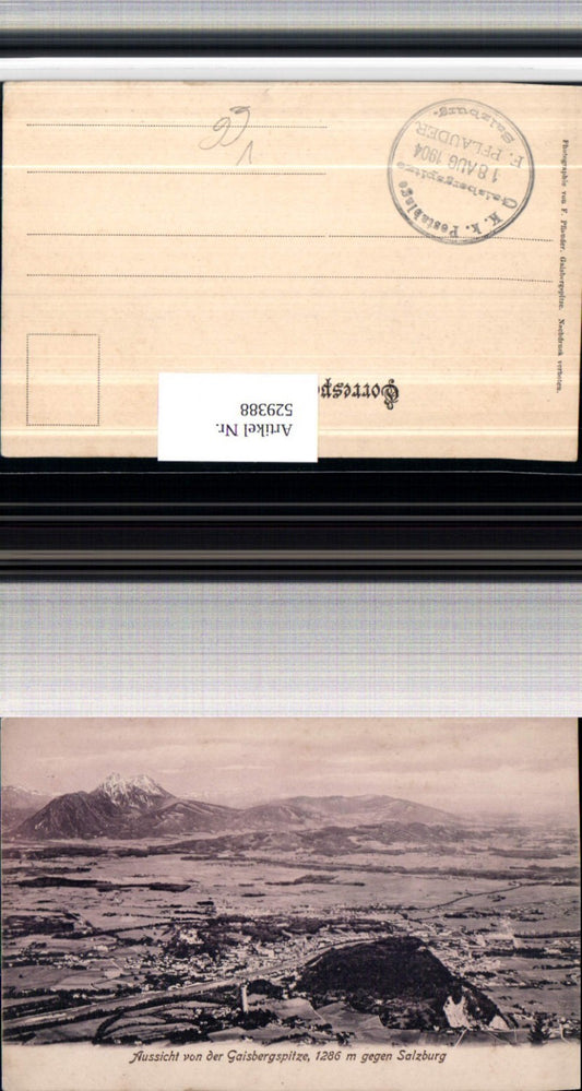 529388,tolle AK Salzburg Parsch Aigen v.d. Gaisbergspitze Gaisberg Postablage Stempel