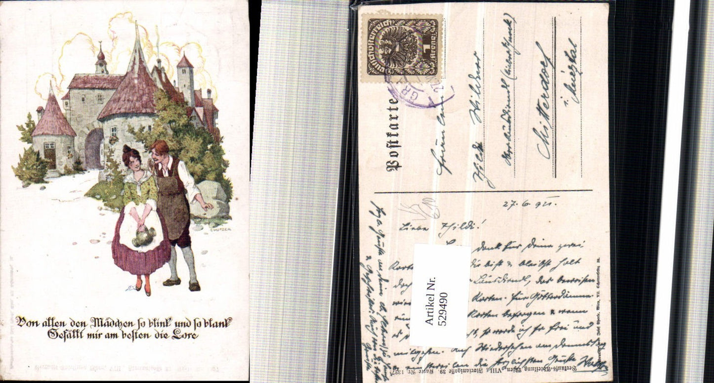 529490,Deutscher Schulverein 1327 Ernst Kutzer Burg Liebe