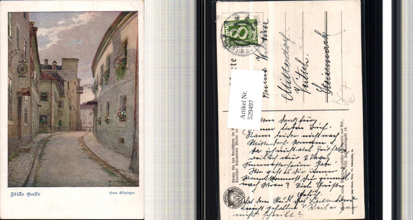 529497,Deutscher Schulverein 1418 Hans Götzinger Stille Gasse