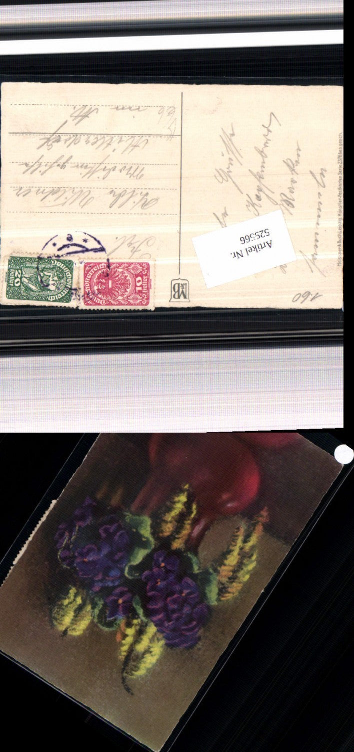 529566,Meissner & Buch 2376 Blumen Vase Vergissmeinnicht