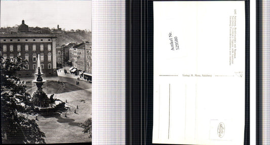 529580,Salzburg Residenzplatz Brunnen pub Mora 1387