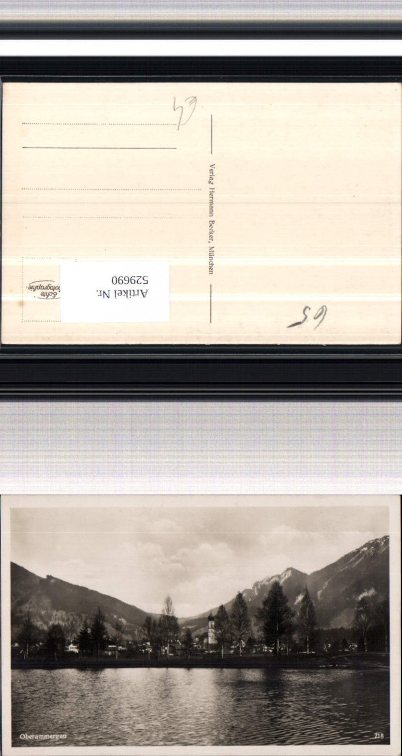 529690,seltene Foto-AK Oberammergau Partie 1930