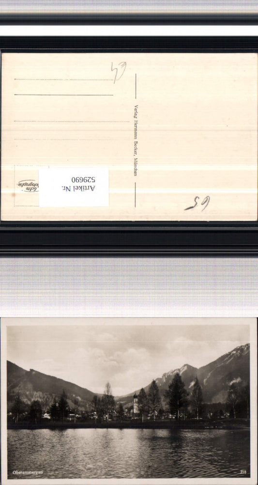529690,seltene Foto-AK Oberammergau Partie 1930