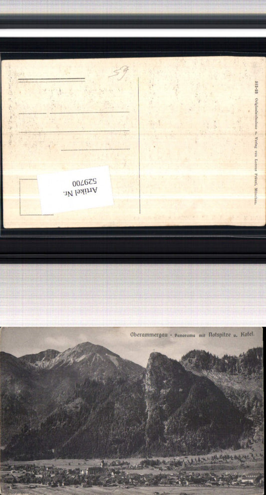 529700,Oberammergau Panorama m. Notspitze Kofel