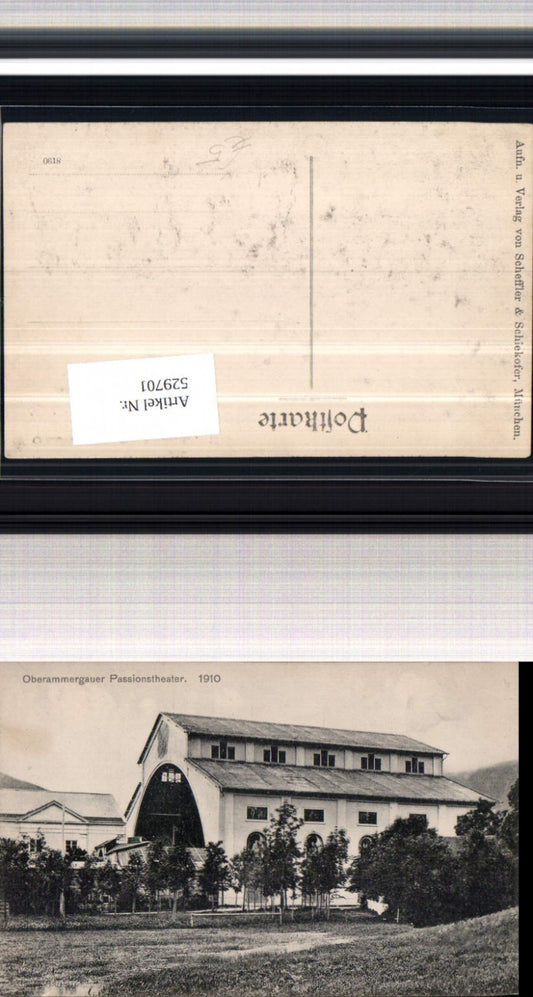 529701,Oberammergau Passionsspiele Theater 1910 Passionstheater