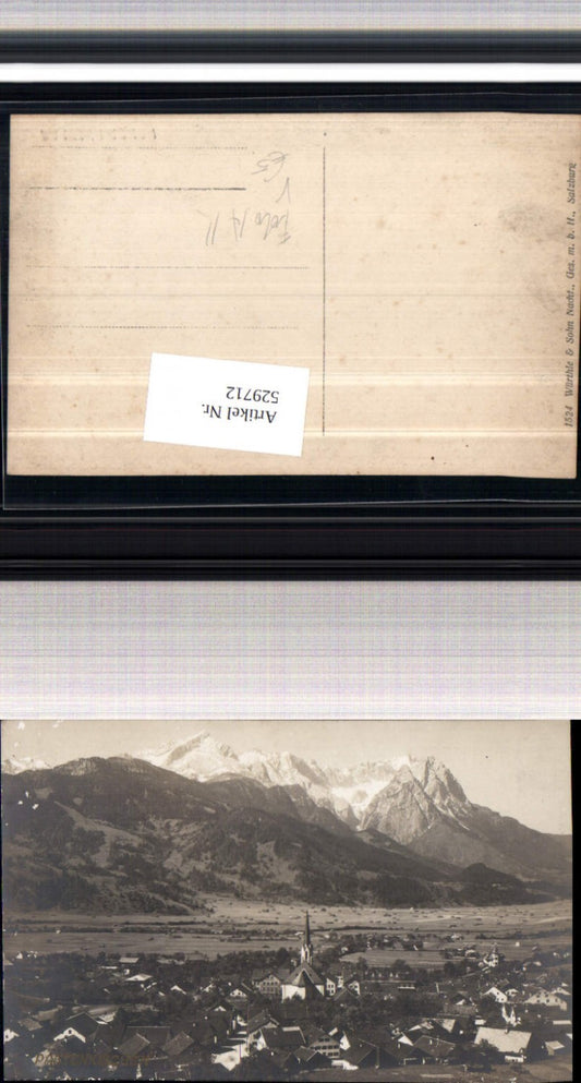 529712,seltene Foto-AK Partenkirchen Garmisch pub Würthle 1524