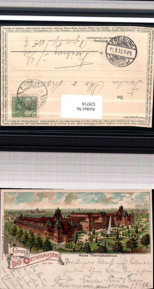 529718,tolle Litho Gruß aus Bad Oeynhausen LK Minden Detmold Lübbecke