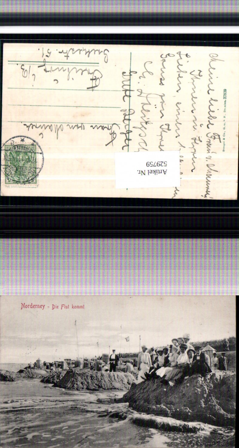 529759,Norderney Die Flut kommt Strandleben L Aurich