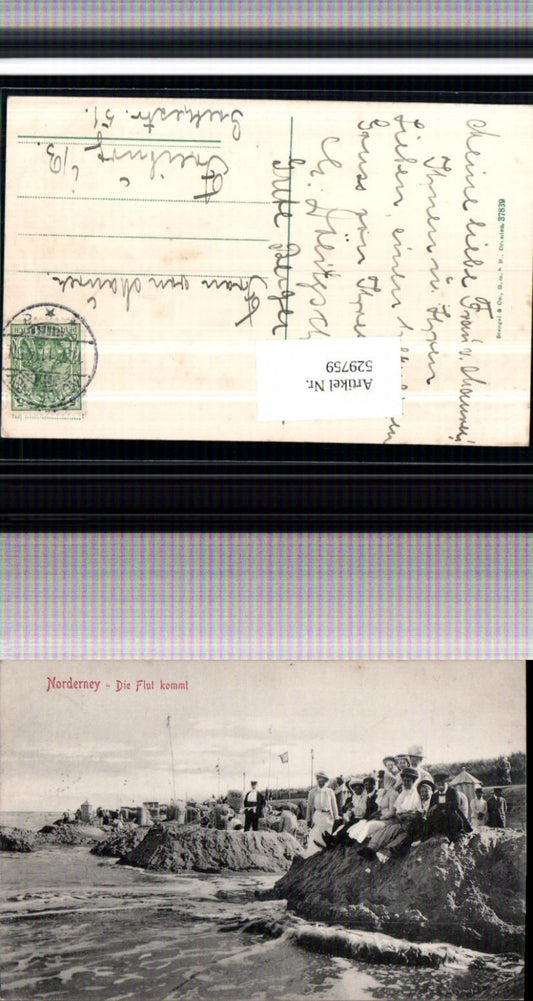 529759,Norderney Die Flut kommt Strandleben L Aurich