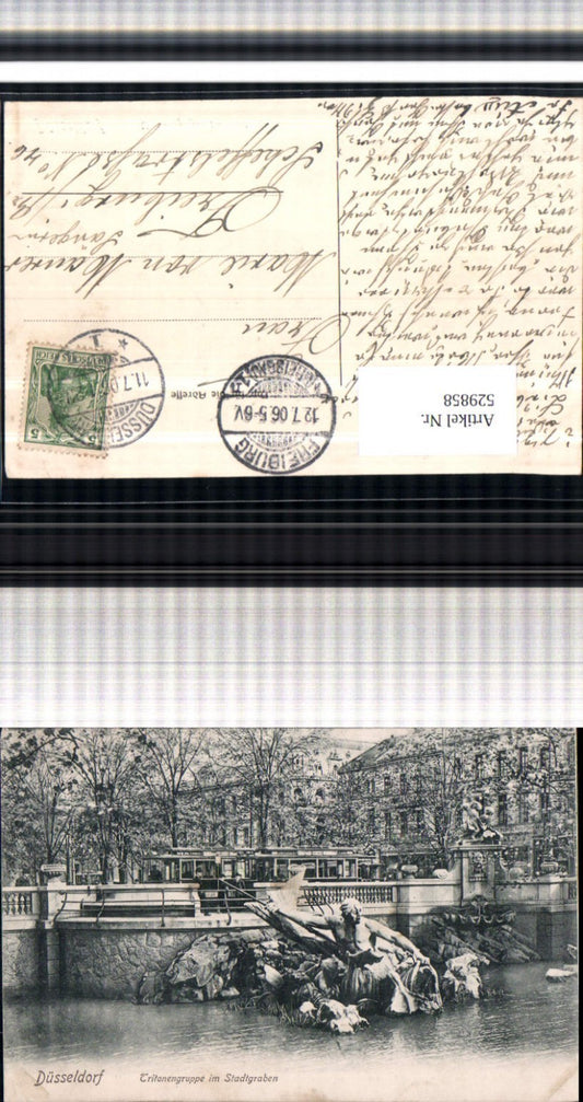 529858,Düsseldorf Tritonengruppe Stadtgraben