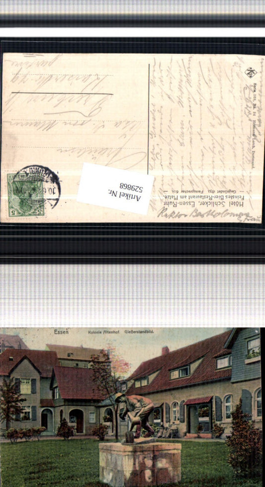 529868,Essen Ruhr Kolonie Altenhof Gießerstandbild