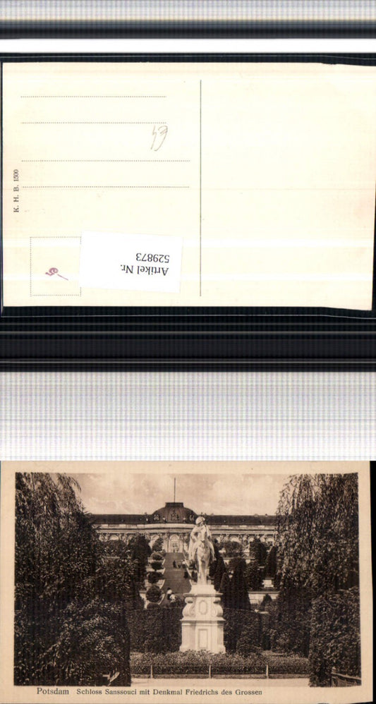 529873,Potsdam Sanssouci Denkmal Friedrichs des Grossen