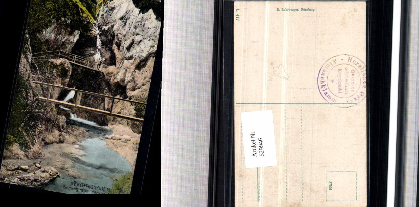529946,Berchtesgaden Eingang zur Almbachklamm Brücke Ettenberg Marktschellenberg