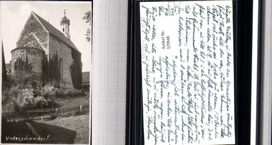 529948,Foto Ak Unterschondorf am Ammersee Kirche