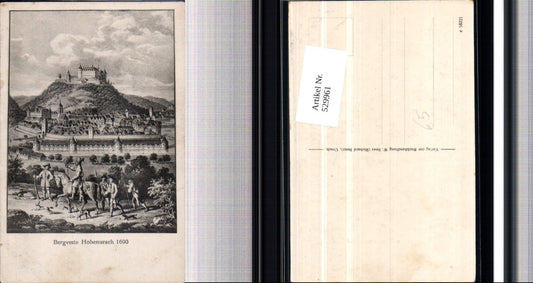529961, Artist Ak Bergveste Hohenurach around 1690 Bad Urach