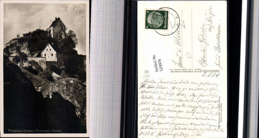 529976,Foto Ak Fränkische Schweiz Pottenstein Schloss