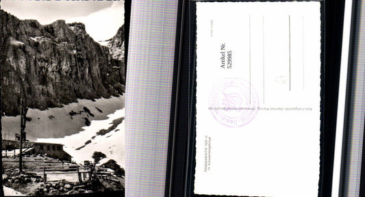 529985,Foto Ak Dammkarhütte Karwendelgebirge Kreuz Mittenwald