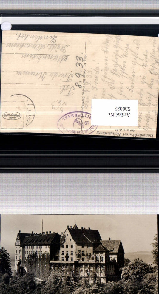 530027,Foto-AK Schloß Heiligenberg im Lunzgau