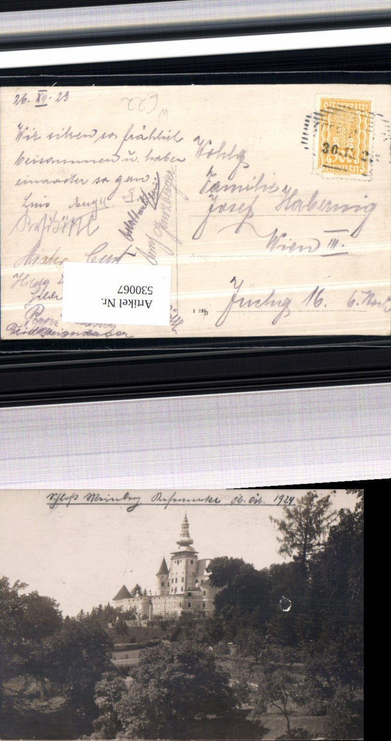 530067,seltene Foto-AK Kefermarkt Schloss Weinberg