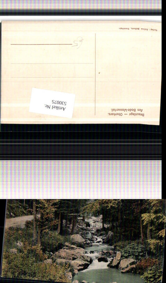 530075,Braunlage im Harz Bode Wasserfall