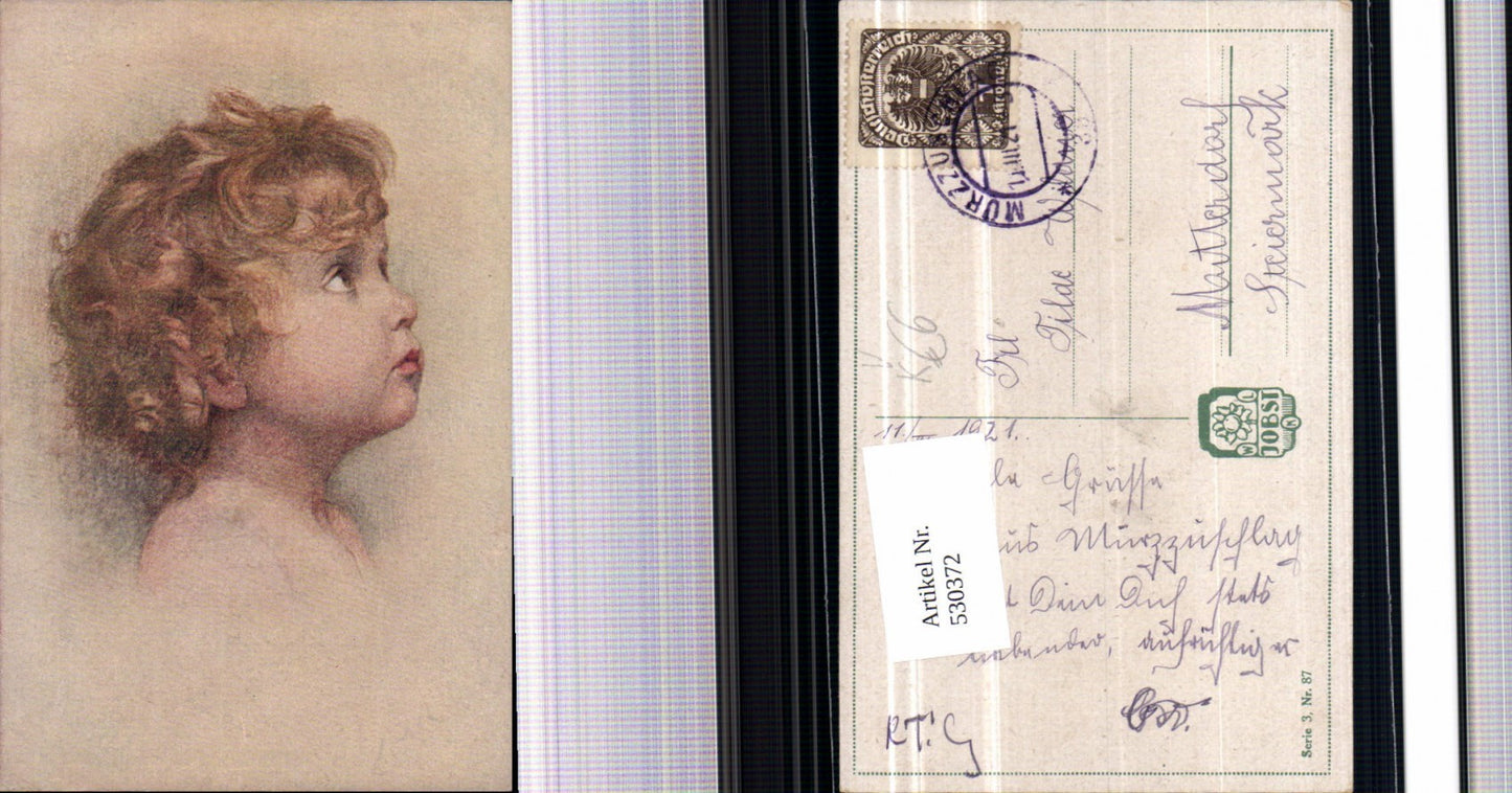 530372,Künstler AK Junge Portrait Kind pub Jobst Ser. 3 Nr. 97