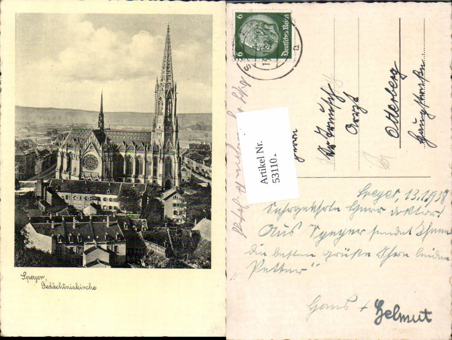 531101,Speyer am Rhein Kirche Gedächtniskirche