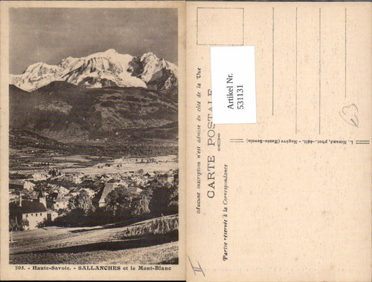 531131,France Haute Savoie Sallanches Mont Blanc