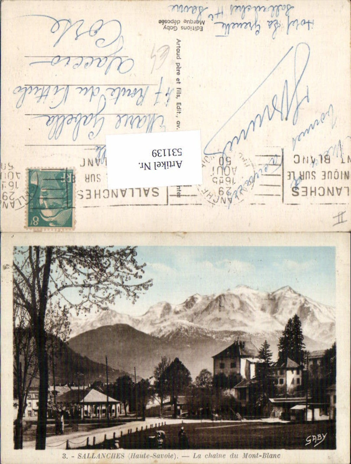 531139,France Haute Savoie Sallanches Mont Blanc Straßenansicht