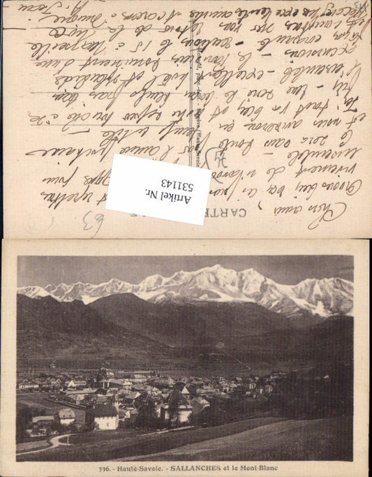 531143,France Haute Savoie Sallanches Mont Blanc