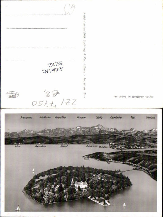 531161, Mainau Island in Lake Constance, Constance, Bird's-eye view